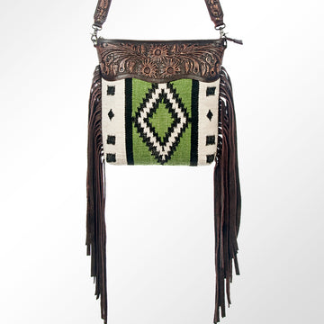 American Darling Cross Body Saddle Blanket Genuine Leather Western Women Bag Handbag Purse | Crossbody for Cute
